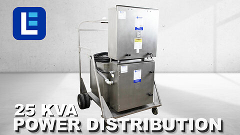 25 KVA Portable Distribution Cart, 480V Primary 120/240V Secondary - Larson Electronics