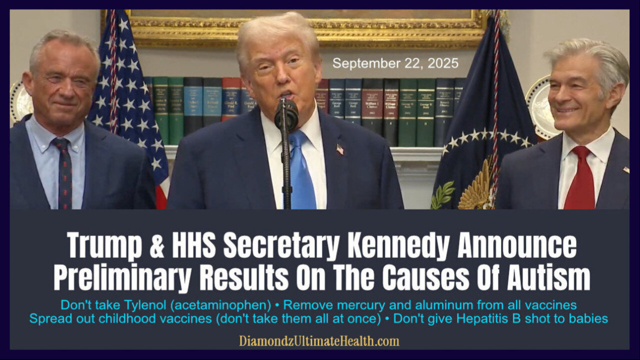 ⚕️ President Trump & HHS Secretary Robert Kennedy Announce Preliminary Results On The Causes Of Autism