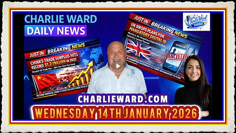 CHARLIE WARD DAILY NEWS WITH CHARLIE WARD DREW DEMI WEDNESDAY 14TH JANUARY 2026