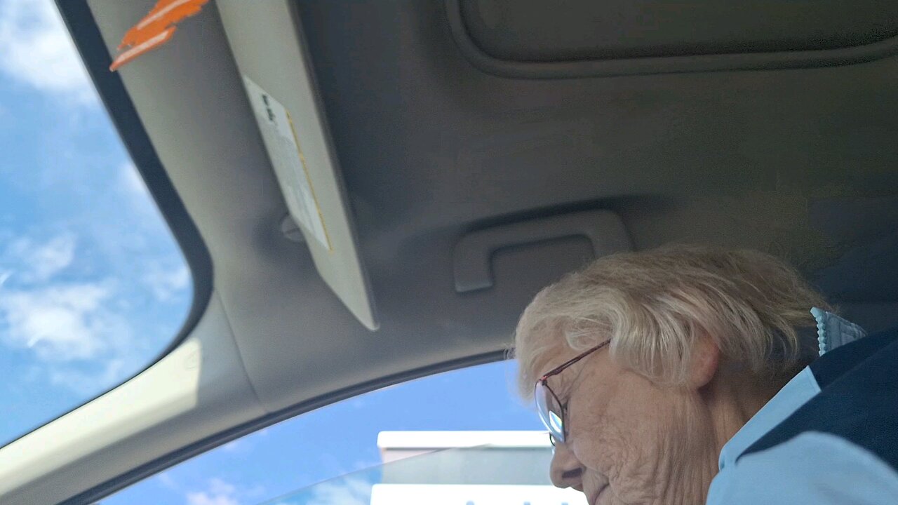 To the bank before golf course.