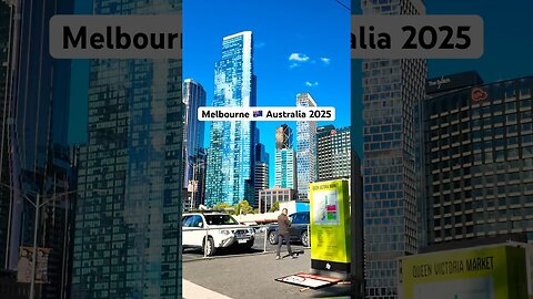 Melbourne Australia 2025, Queen Victoria Market Parking, Peel Street #drivingtour #beautifulcity