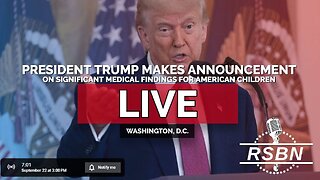 4:00pm ET - RSBN Livestream - President Trump Announcements on Autism