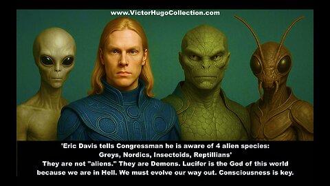 Brandon Kroll Victor Hugo Trump Aware Of Alien Species On Earth Greys Nordics Insectoids Reptillians