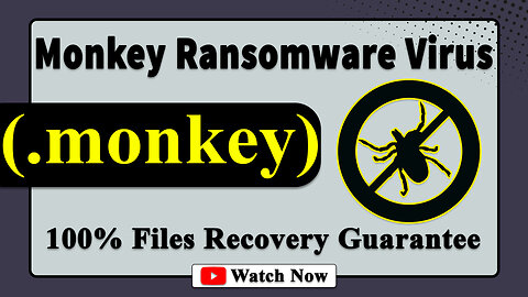 || SOLVED ✅🔘|| Monkey (.monkey) ransomware virus - removal & Decryption