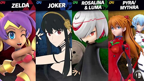 Shantae vs Yor Forger vs Sage vs Asuka & Rei Big-Heavy-Smash [Chaos Kid Member Request Quickie]