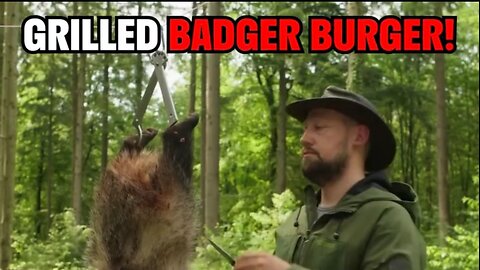 Crazy Grilled Badger Burger! 5.mp4