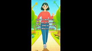 Just 10 minutes per day removes hip and knee pain and much more.