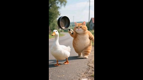 Cat vs Duck: Funny Moments