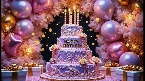 Happy Birthday Wishes 🎂 | Beautiful Birthday Video with Cake and Music