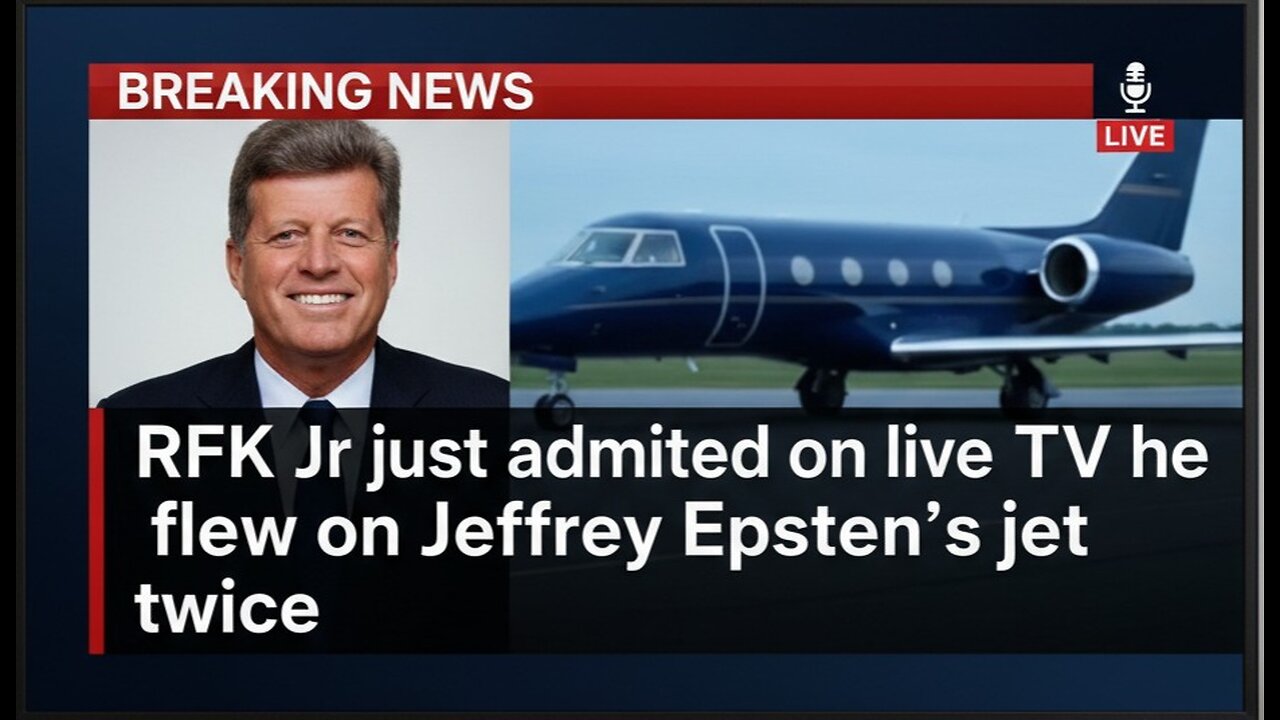 RFK Jr just admitted on live TV he flew on Jeffrey Epstein’s jet twice.