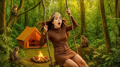 Living in Jungle for 24 Hours!!