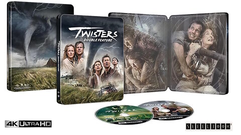 Twisters [Double Feature 2-Movie Steelbook 4K UHD + Digital 4K UHD Limited Edition]