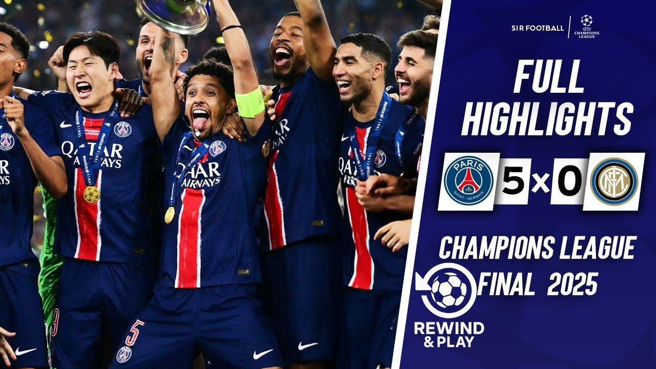 PSG DESTROY Inter Milan 5-0! 🏆 UCL Final 2025 - All Goals & Highlights