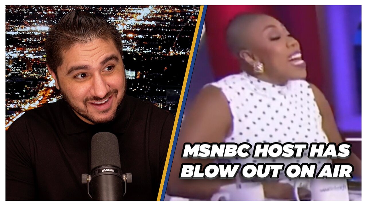 Woke MSNBC Host Throws Tantrum & Slams Desk On Live TV | Drew Hernandez