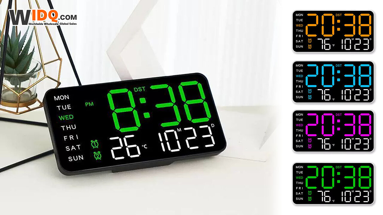 ⏰ Smart LED Digital Wall Clock – More Than Just Time! 🌟