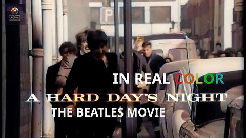 🎬 A Hard Day’s Night (1964) — The Beatles — In Real Color