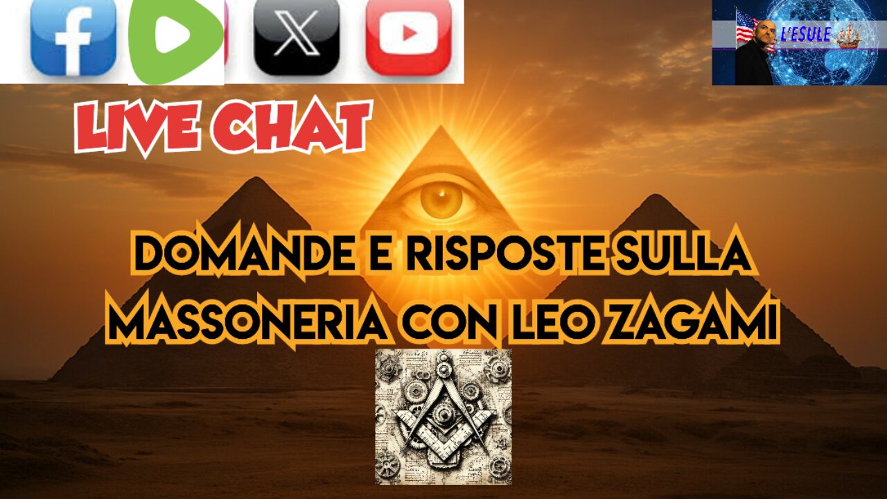 LIVE CHAT DOMANDE E RISPOSTE SULLA MASSONERIA CON LEO ZAGAMI