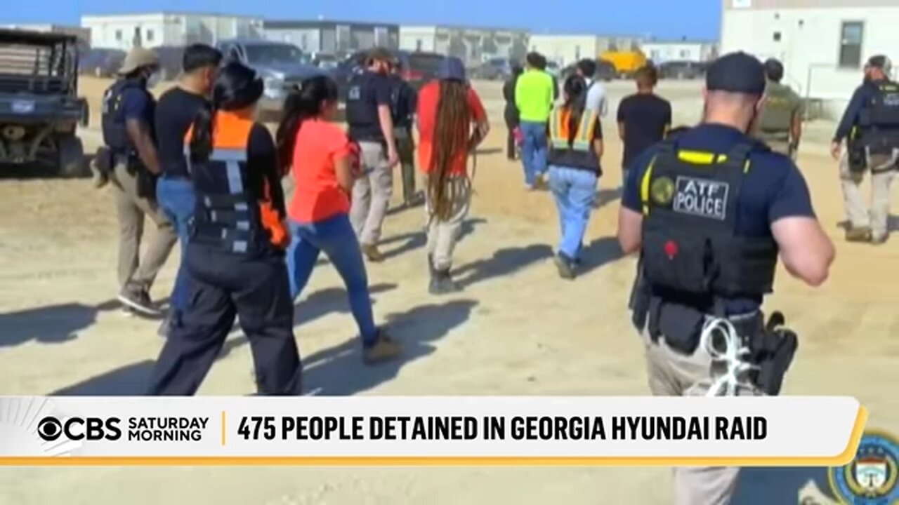 Nearly 500 people detained after Hyundai raid in Georgia
