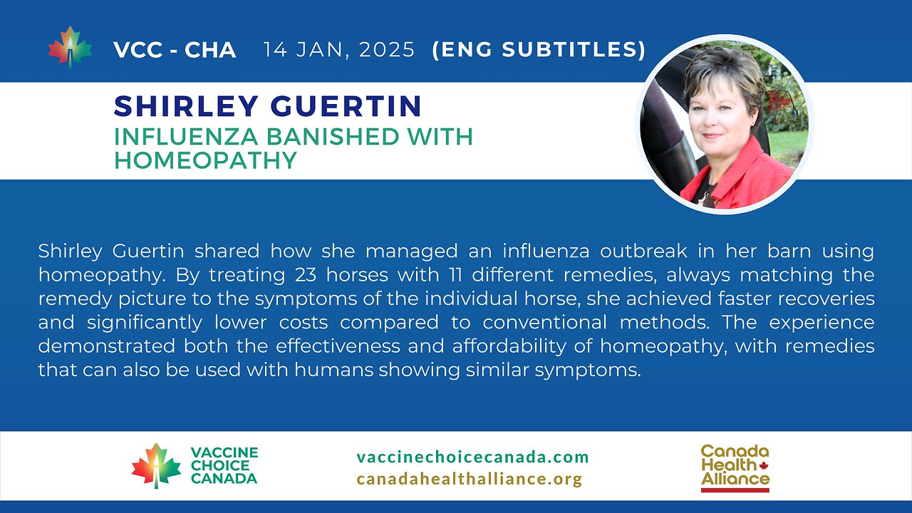 Shirley Guertin - Influenza in Horses Banished with Homeopathy!