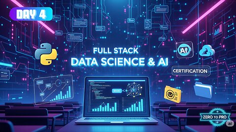 Full Stack Data Science & AI: Day 4 - Roadmap, Python & Certifications