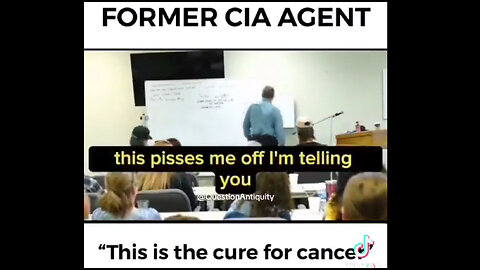 FORMER CIA AGENT- Explains Cure For Cancer