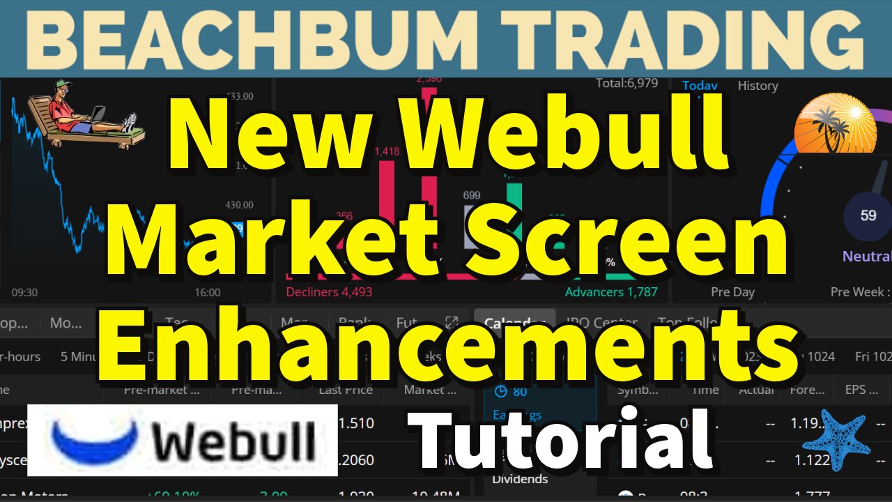 New Webull Market Screen Enhancements | Webull Tutorial