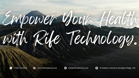 Empower Your Health with Rife Technology.