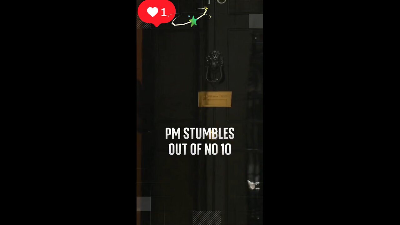 Sir Keir Starmer suffered a stumble when leaving No 10 today as he stepped out on to the street.