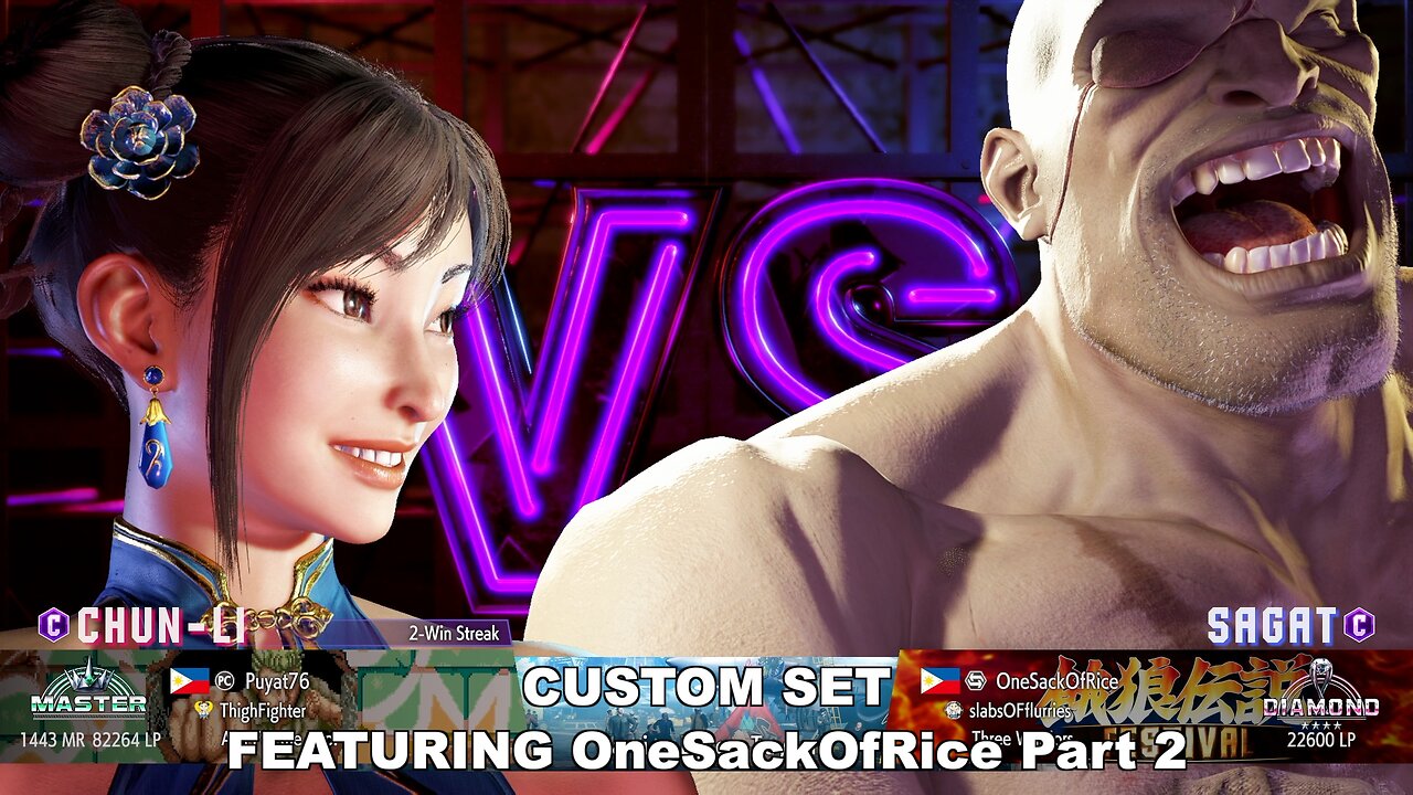 Kuya Kalbo SF6 Custom Set Featuring OneSackOfRice Part 2. Chun Li Master Rank [Hori Fight Stick]