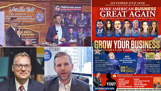Eric Trump | Join Eric At Clay Clark's Sept. 25-26 Business Conference (36 Tickets Remain) | Request Tix At 918-851-0102 & ThrivetimeShow.com + Learn Branding, Marketing, Linear Workflow Design, Search Engine Optimization