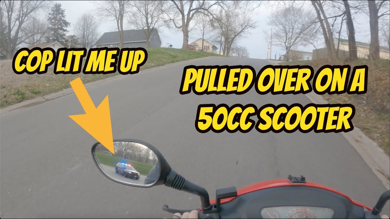 I Got Pulled Over On A 50cc Scooter!!!