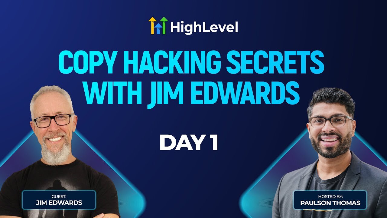 Go High Level Free Giveaway On Workshop with Jim Edwards - Day 1