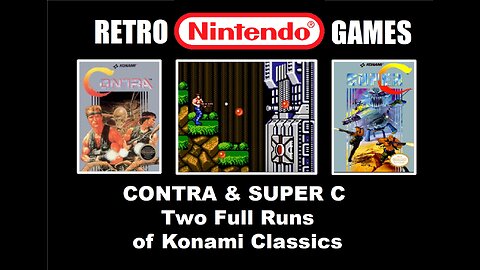 Contra & Super C Full Game Runs: Chill & Chat with BrightGaming playing two Classic Konami NES Games