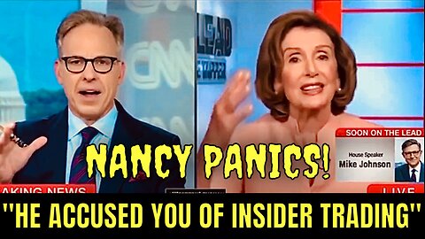 Nancy Pelosi DID NOT LIKE this Question on CNN today!