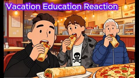 J & Dad Eating Stromboli's - Romano's Reaction - 2025