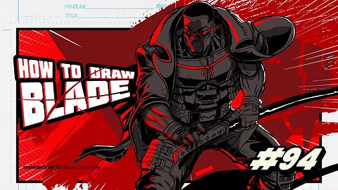 Drawing the AMAZING Blade from MARVEL