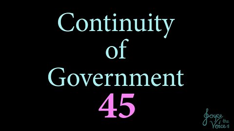 Continuity of Government 45