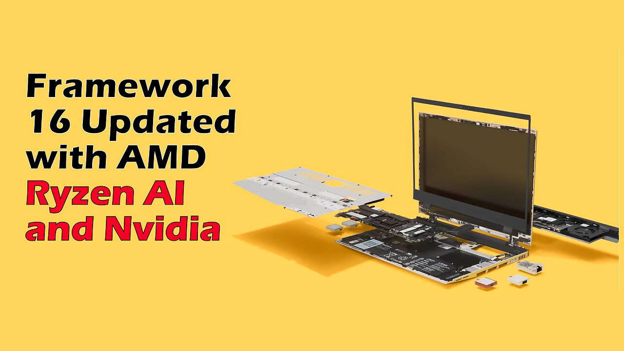 Framework 16 Updated with AMD Ryzen AI and Nvidia