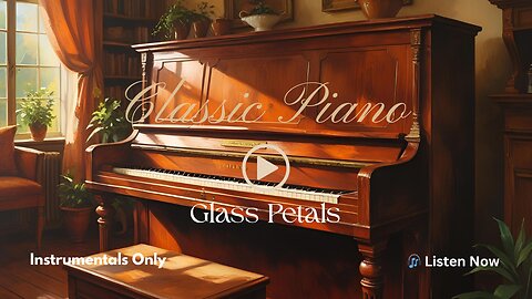 Glass Petals│Calm Piano for a Peaceful Start