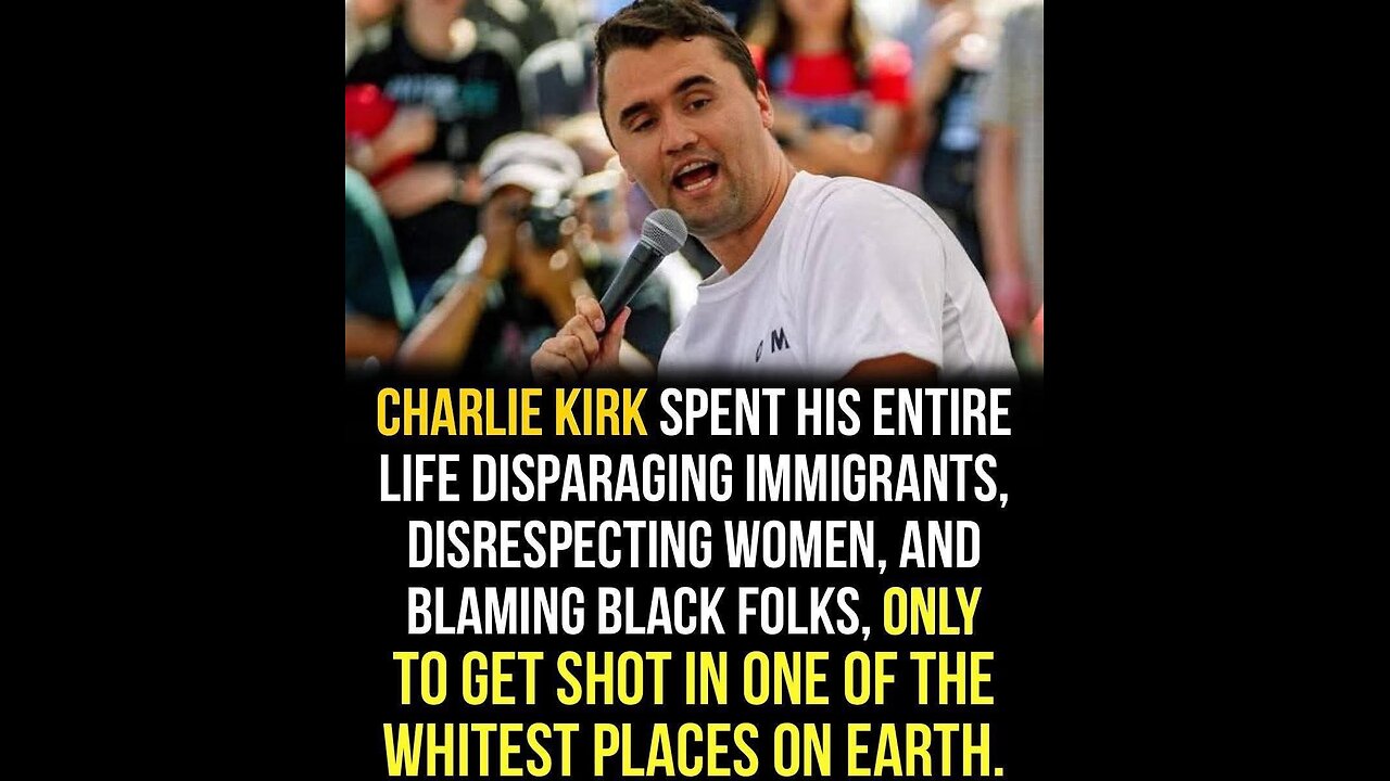 Charlie Kirk 🔫…..🚨🗞️