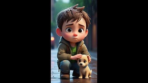 Heart-Touching Story: He Saved a Puppy, It Saved Him Back 🐶💔 #shorts #animation #Sad