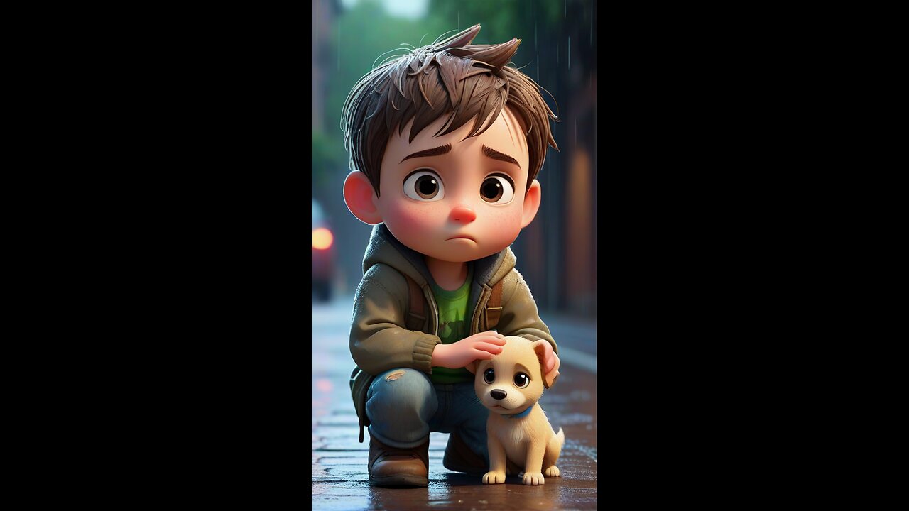 Heart-Touching Story: He Saved a Puppy, It Saved Him Back 🐶💔 #shorts #animation #Sad