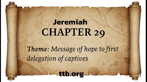 Jeremiah Chapter 29 (Bible Study)