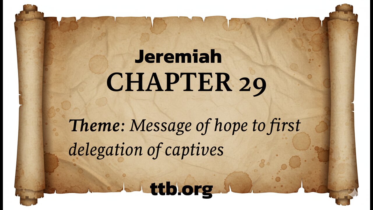 Jeremiah Chapter 29 (Bible Study)