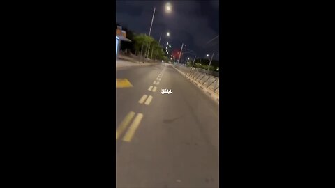 Exact Moment of Iranian missile impact in central Tel Aviv moments ago