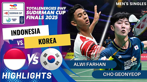 Alwi Farhan (INA) vs Cho Geonyeop (KOR) - SF | BWF Sudirman Cup Finals 2025