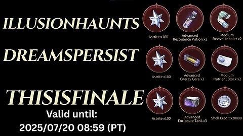 2.5 Livestream Codes (Wuthering Waves)