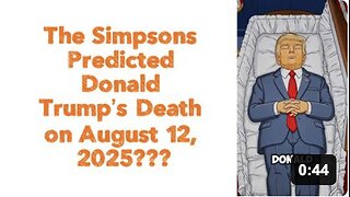 The Simpsons Predicted Donald Trump’s Death on August 12, 2025 – You Won’t Believe This!