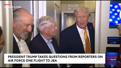 Trump Takes Questions About Venezuela, Maduro From Reporters | Air Force One Gaggle