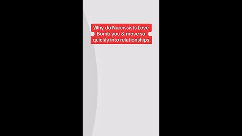 Why do Narcissists Love Bomb you? #narcissistic #lovebomb #lovebombing #narcissist #narctok